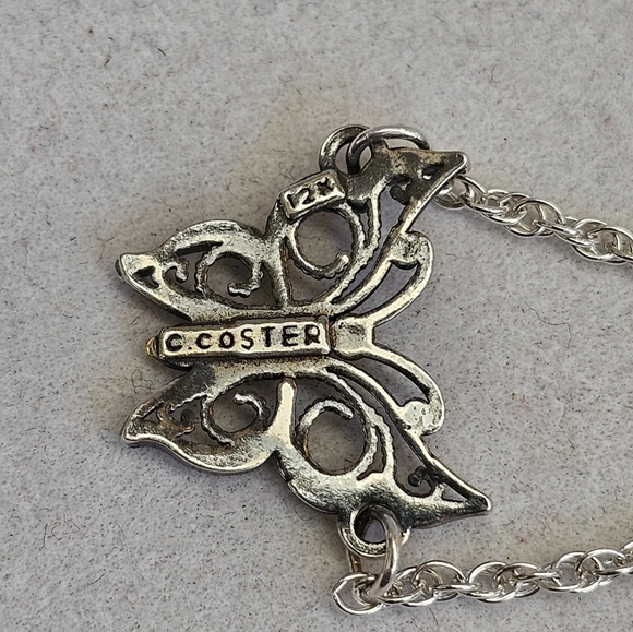 12K Butterfly Anklet Bracelet on 925 Chain - Picture 13 of 15